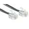 Newhouse Hardware 7 ft Uncoiled/1.33 ft Coiled Telephone Handset Cord, With RJ9 (4P4C) Connectors, Black, 5PK HSC7-BK-05 - alternate 2